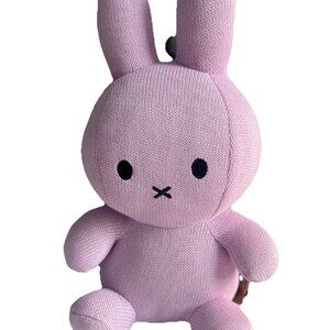 NEW Adorable Sitting Nijntje MIFFY 12” Lilac Knit Plush Doll
